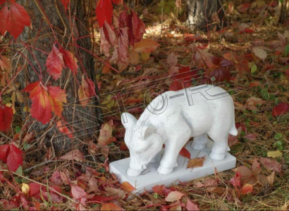 Garden decoration wild boar terrace stone figures figure decor